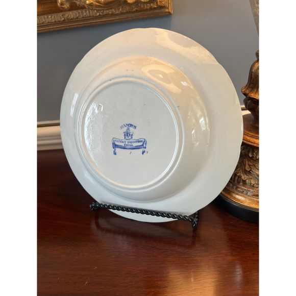 Early Mason's Ironstone Soup Bowl Flying Bird Pattern Circa 1825 - Picture 6 of 7